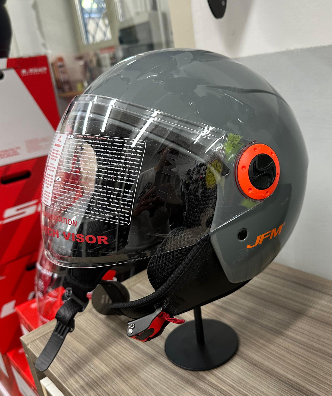 JFM 205 Grigio lucido/Arancione Fluo