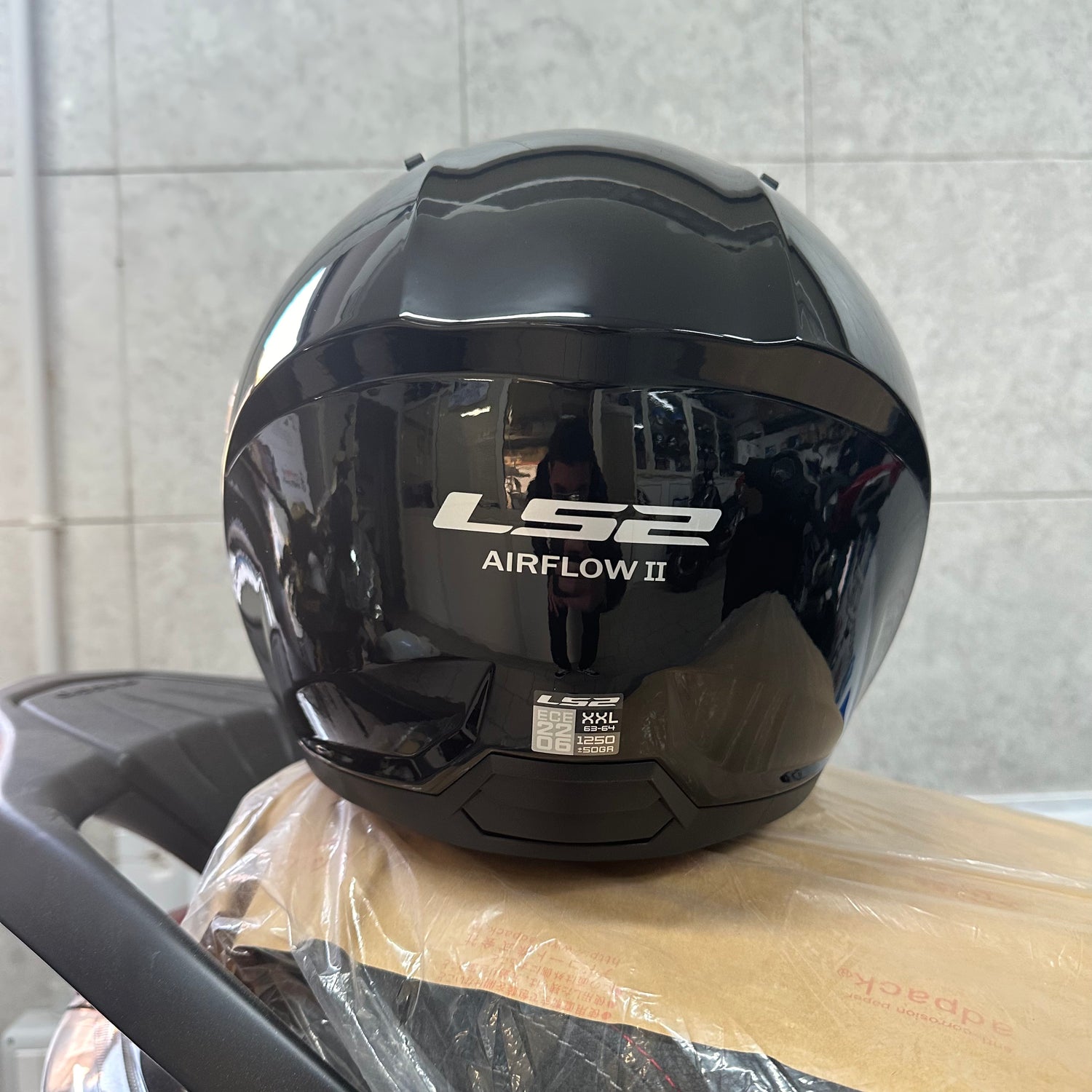 LS2 OF616 AIRFLOW 2 - GLOSS BLACK NERO LUCIDO