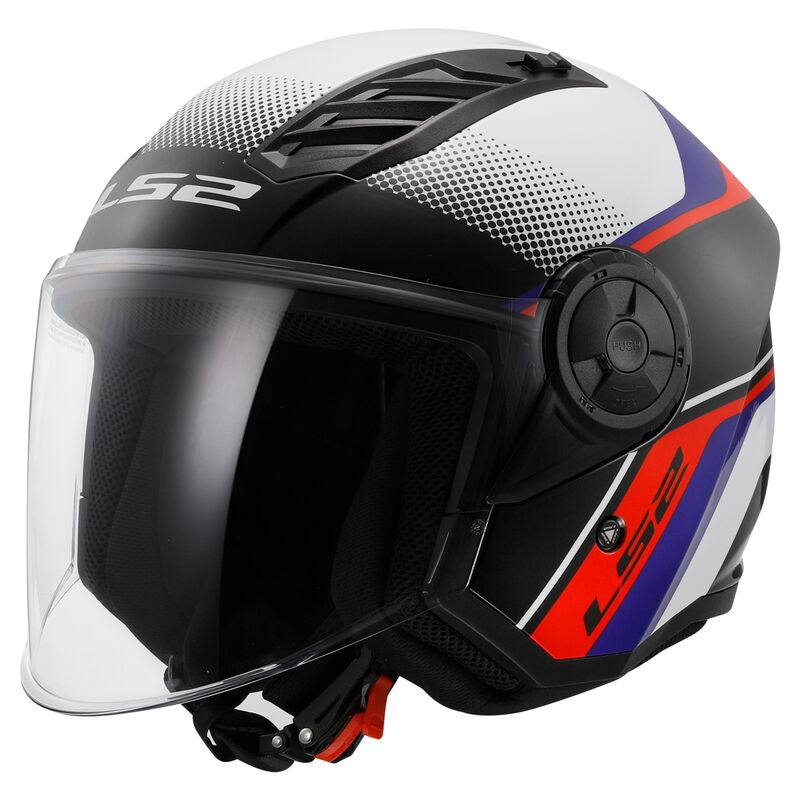 LS2 AIRFLOW 2 OF616 - RUSH WHITE BLUE RED