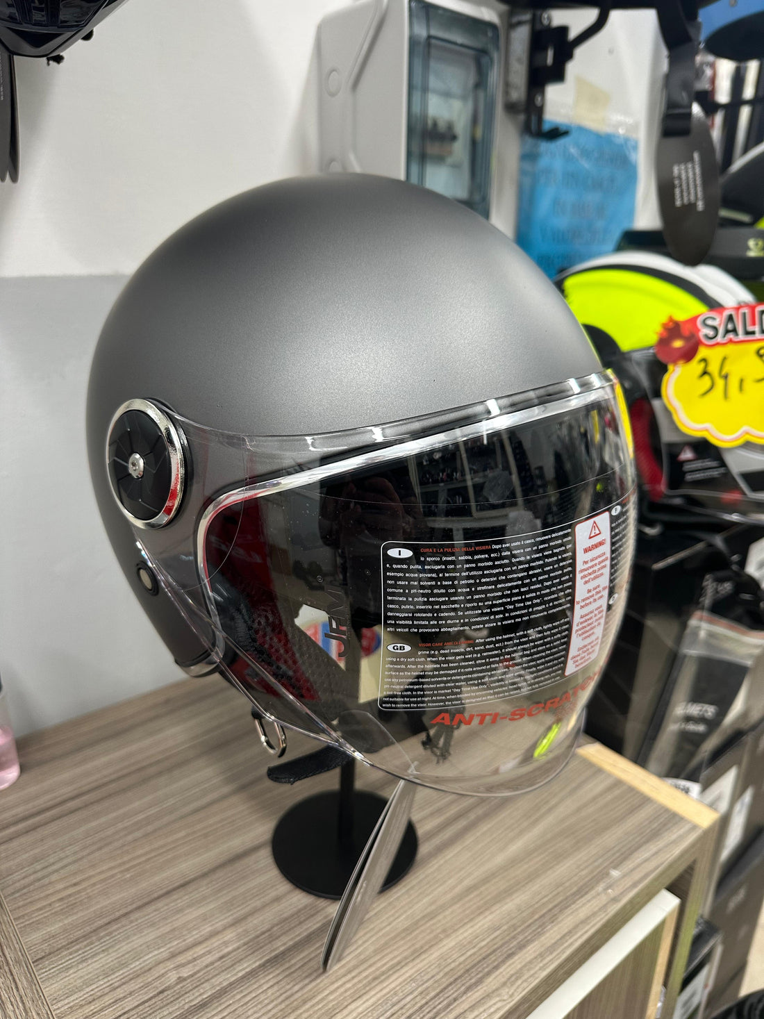 JFM 550 - GRIGIO ANTRACITE DOPPIA VISIERA