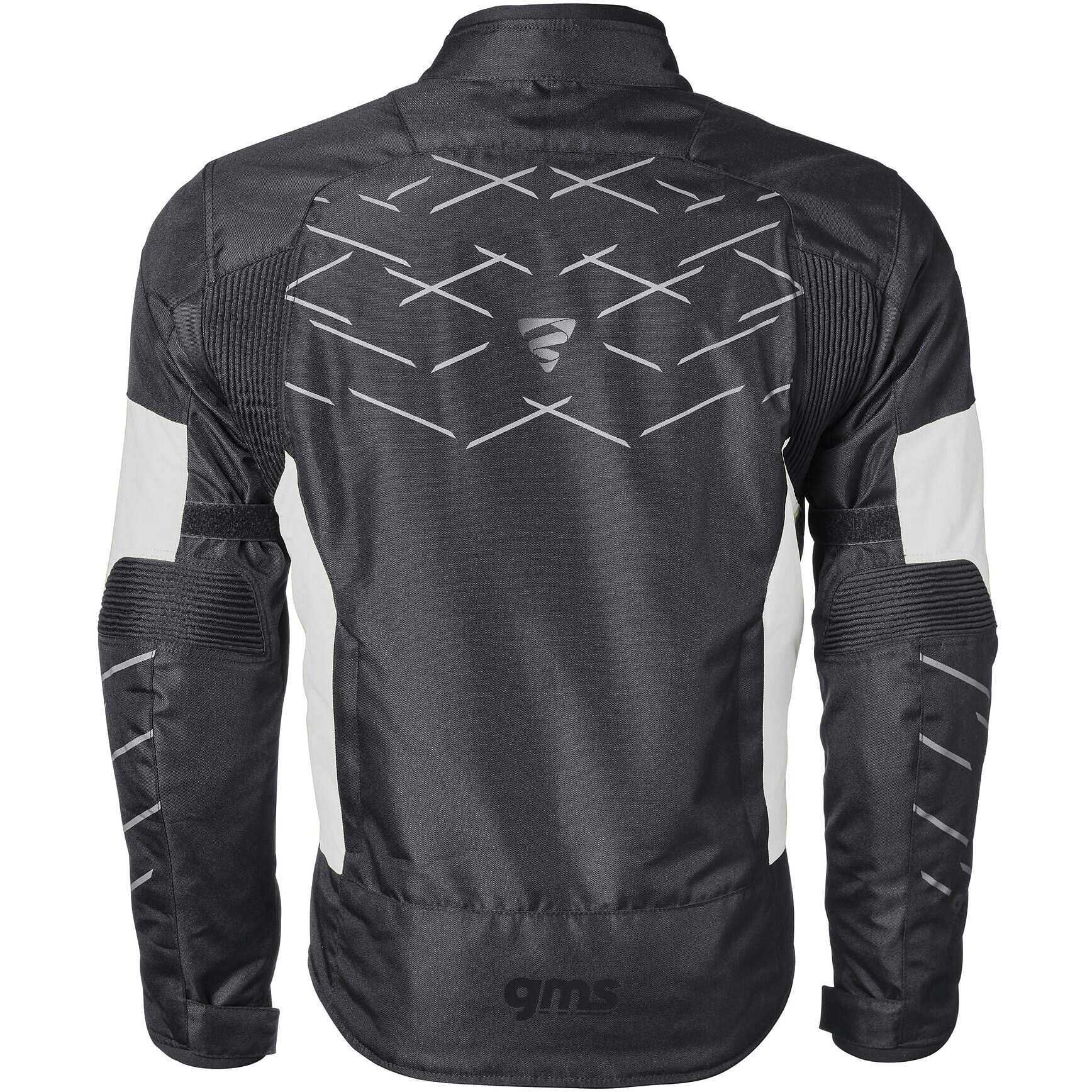 Giacca Moto GMS Kasai WP Nero-Bianco