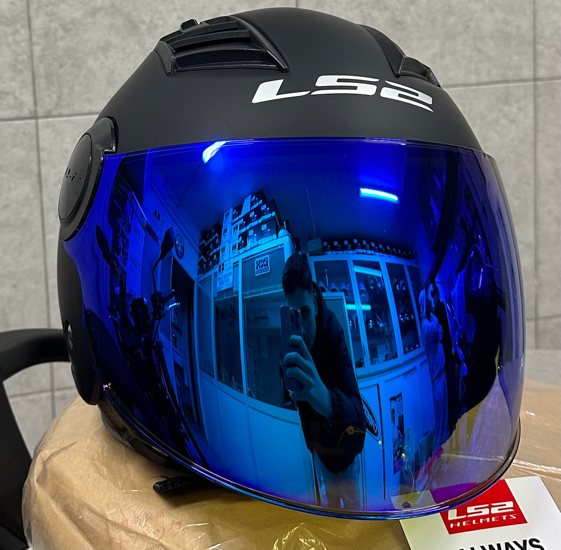 Visiera Lunga Casco LS2 Airflow OF562/Sphere Lux OF558 - IRIDIUM BLU