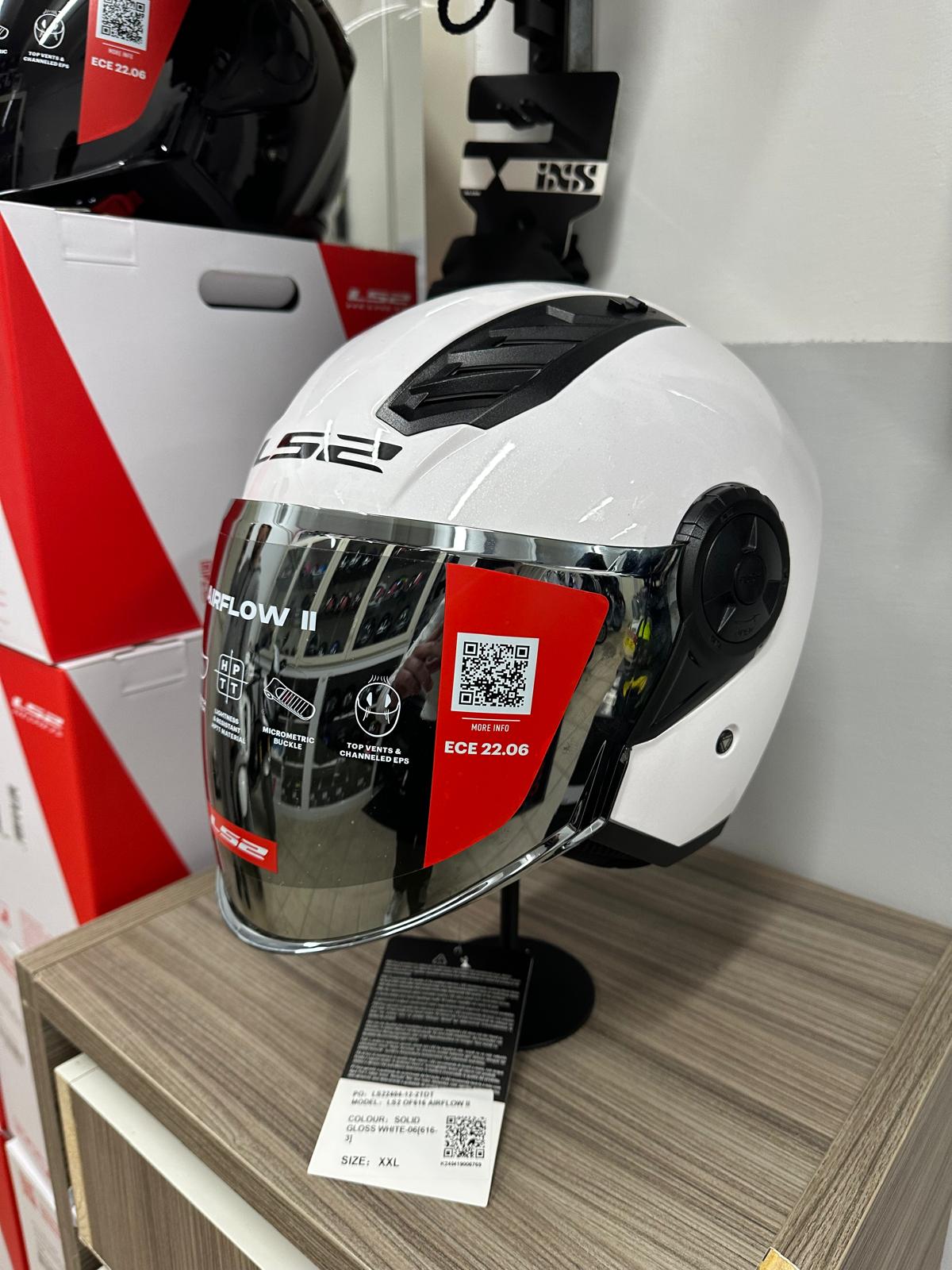 LS2 OF616 AIRFLOW 2 - SOLID BIANCO LUCIDO