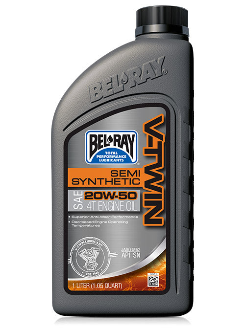 V-Twin Semi-Synthetic Engine Oil 20W-50 - 1 lt