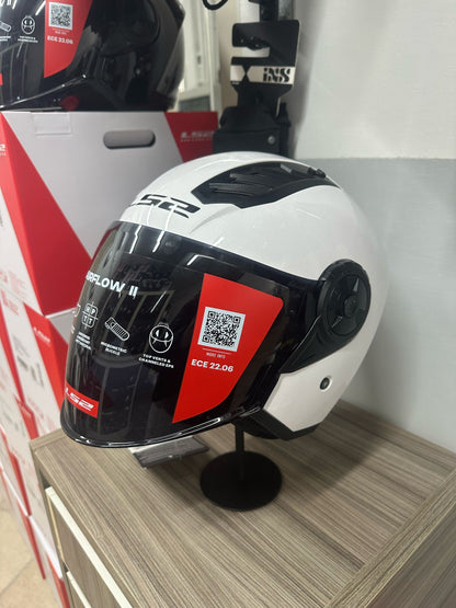 LS2 OF616 AIRFLOW 2 - SOLID BIANCO LUCIDO