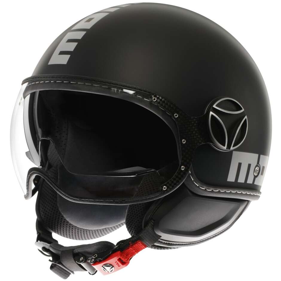 MOMO DESIGN EVO DOPPIA VISIERA - Nero opaco / silver