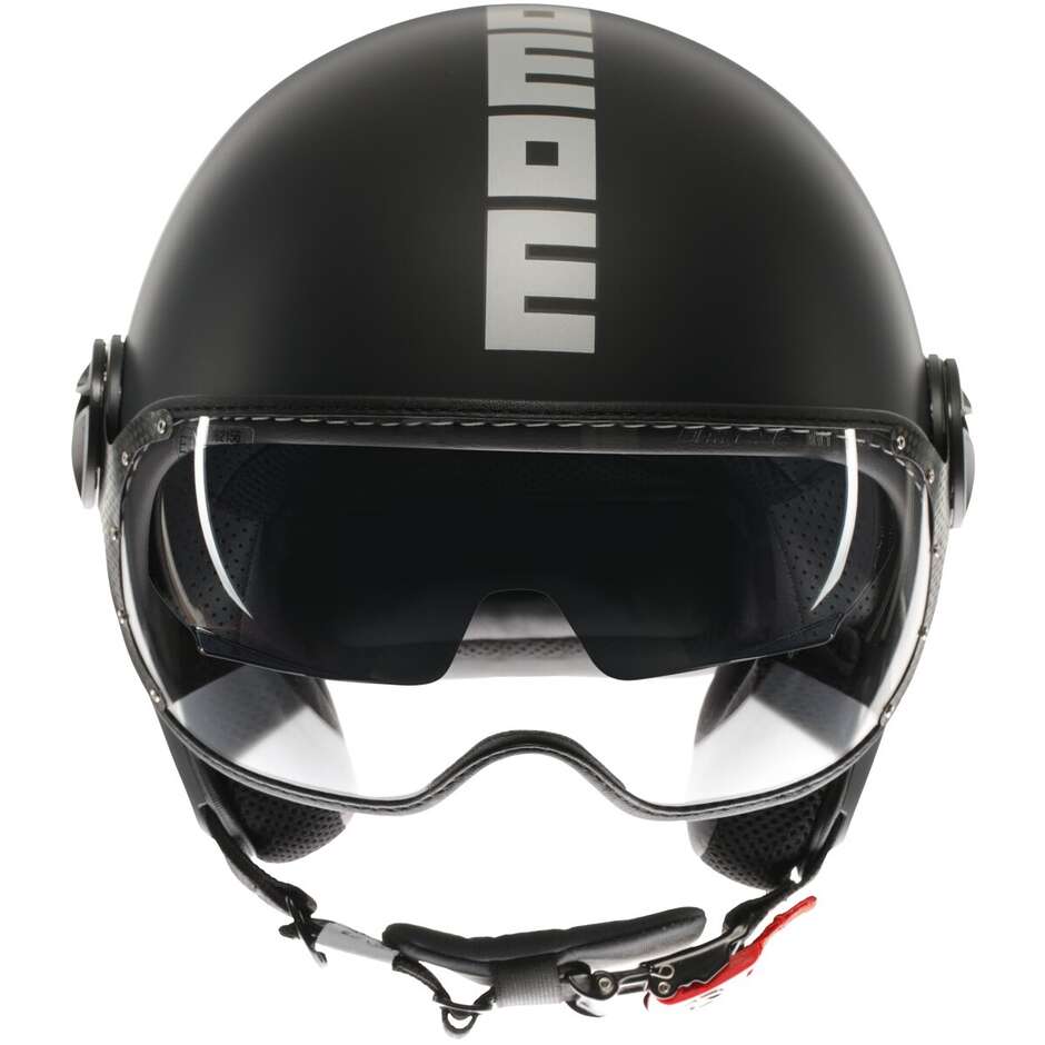 MOMO DESIGN EVO DOPPIA VISIERA - Nero opaco / silver