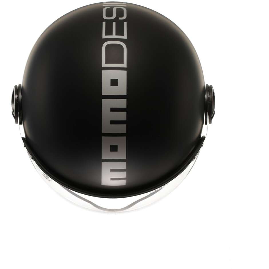 MOMO DESIGN EVO DOPPIA VISIERA - Nero opaco / silver