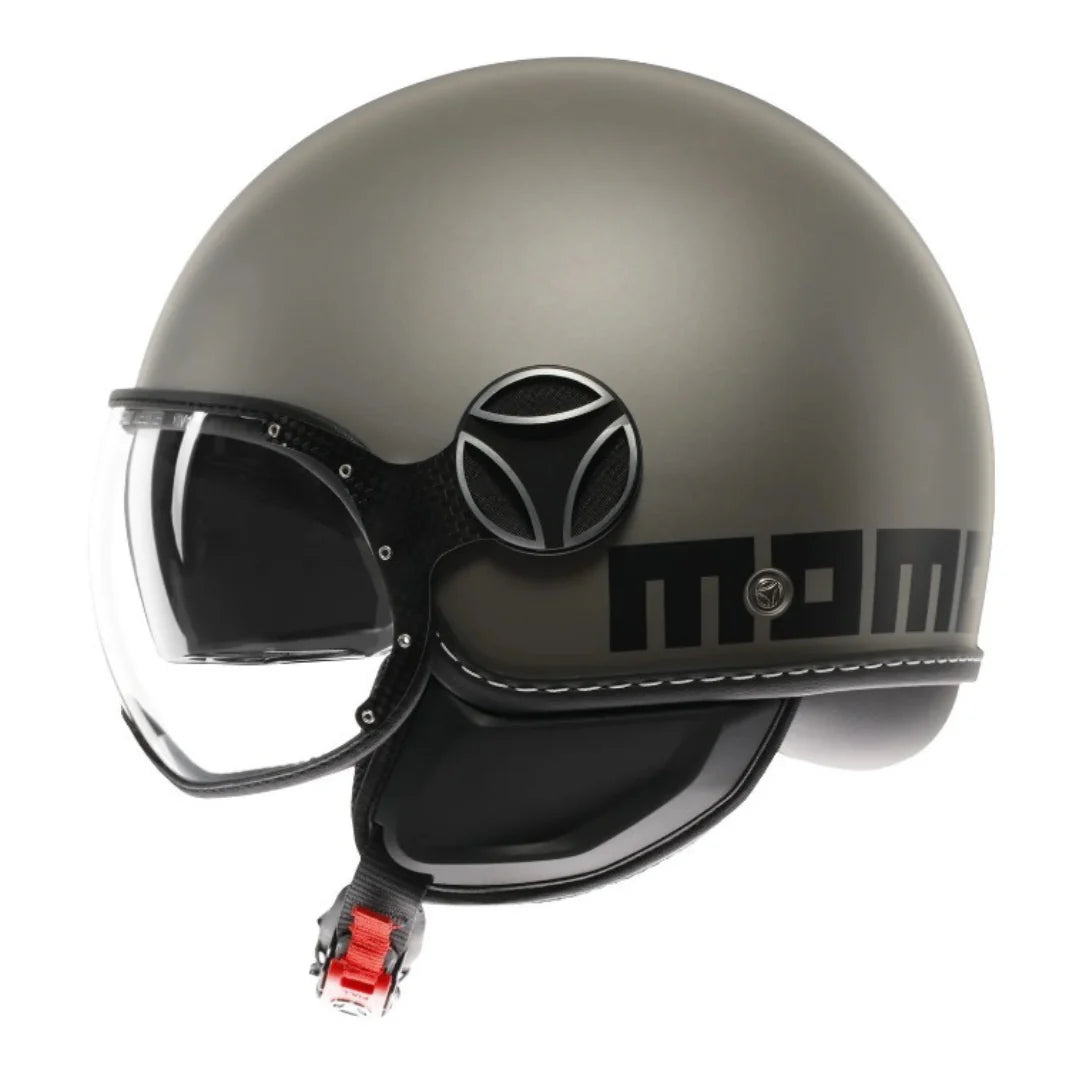MOMO DESIGN EVO DOPPIA VISIERA - Titanio opaco / nero