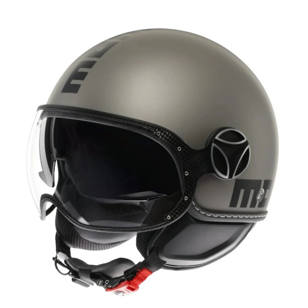 MOMO DESIGN EVO DOPPIA VISIERA - Titanio opaco / nero