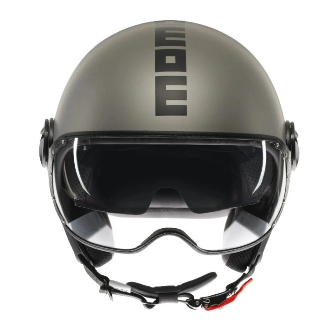 MOMO DESIGN EVO DOPPIA VISIERA - Titanio opaco / nero